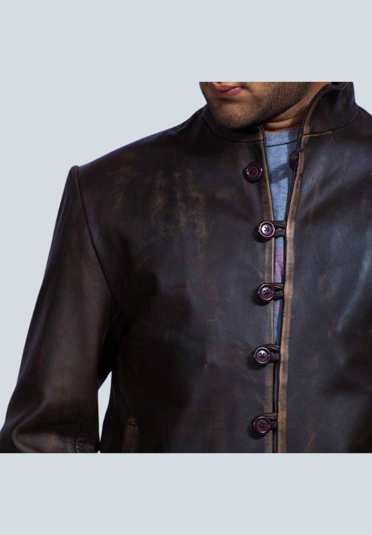 Malcolm Drakeshire Brown Leather Jacket